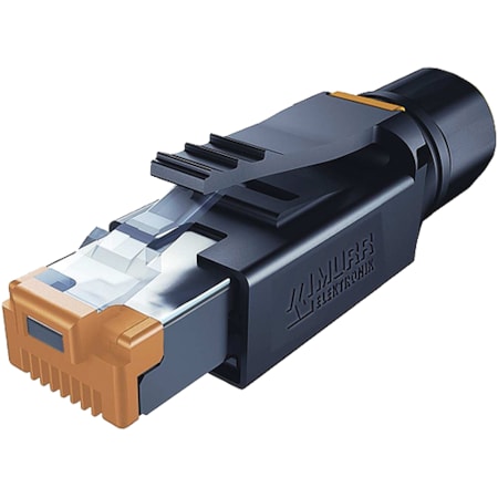 RJ45 PROFESSIONAL MALE 0° 8 POL. SHIELDED, Gigabit